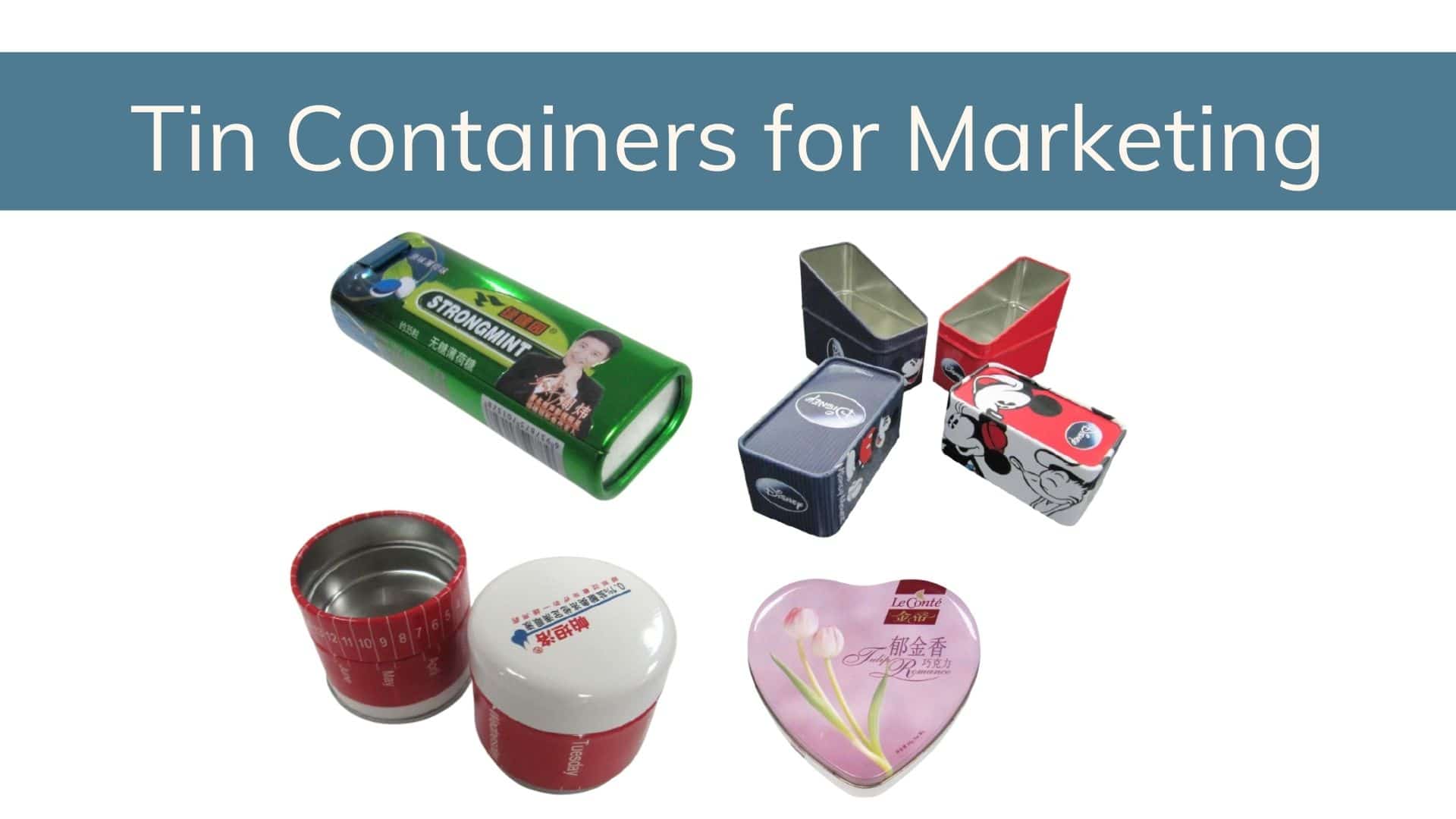 tin containers for marketing