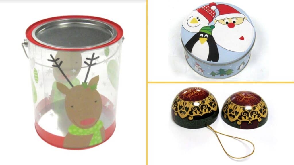 Custom Decorative Holiday Tin Packaging